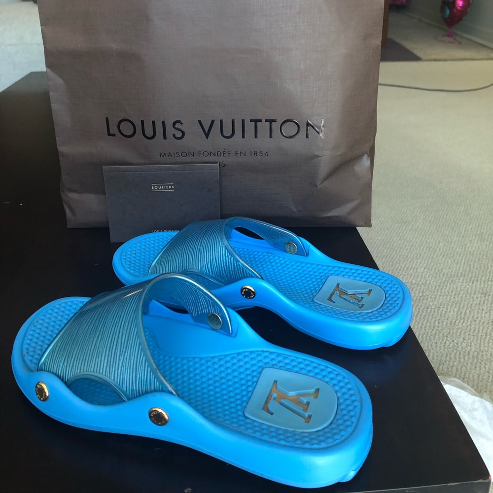 Louis Vuitton Blue Sandals